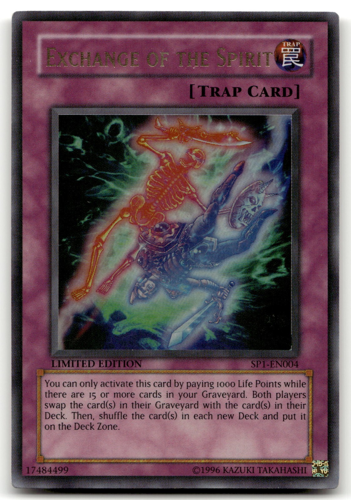 Exchange of the Spirit SP1-EN004 | Ultra Rare Limited Edition | LP | Yugioh