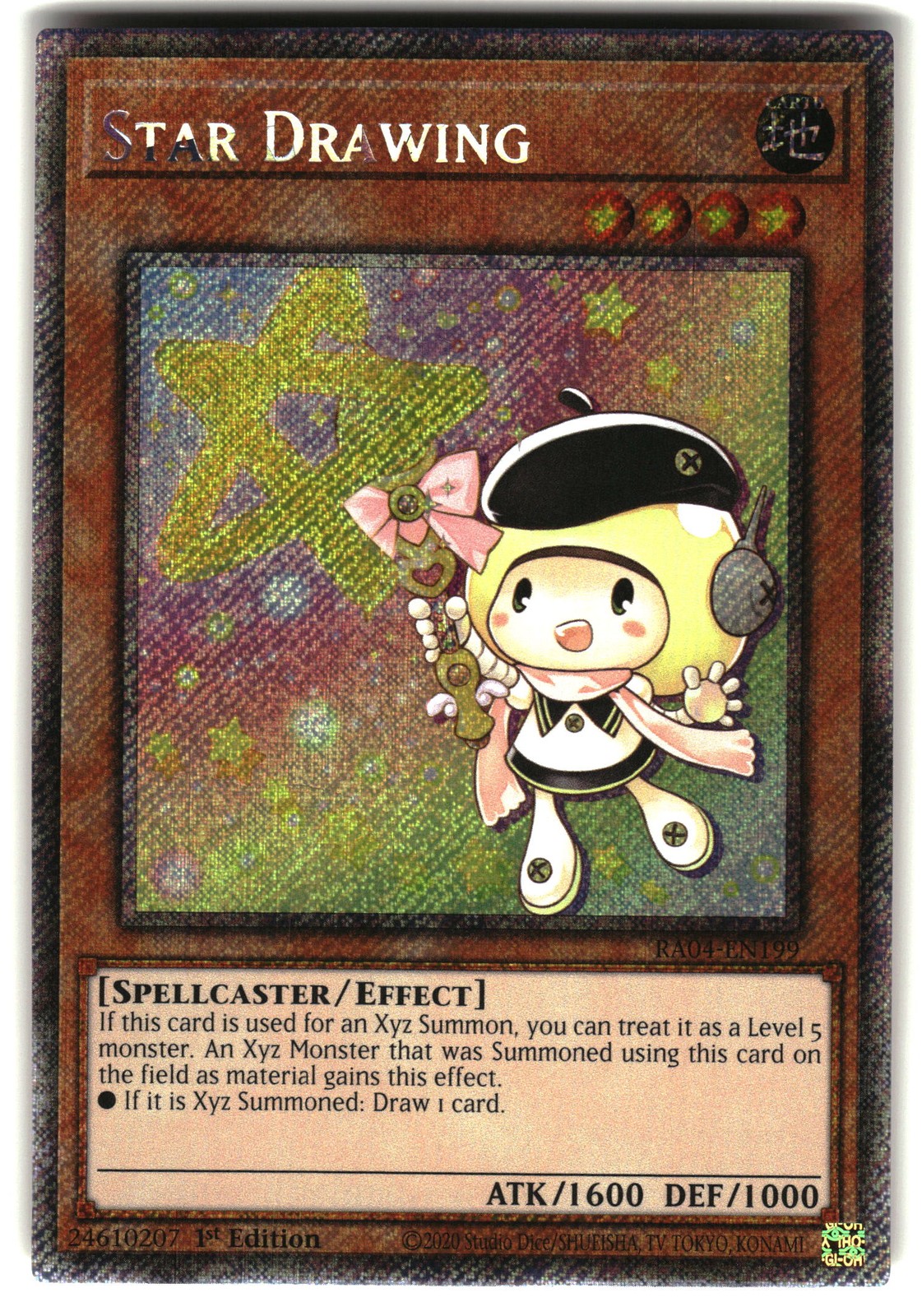 Star Drawing (Platinum Secret Rare) RA04-EN199 Platinum Secret Rare NM Yugioh