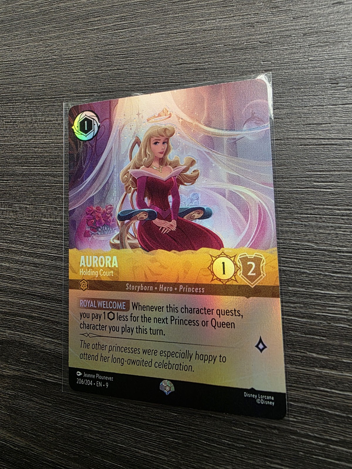 Disney Lorcana – Aurora (EPIC) – Holding Court – 206/204 – Fabled NM