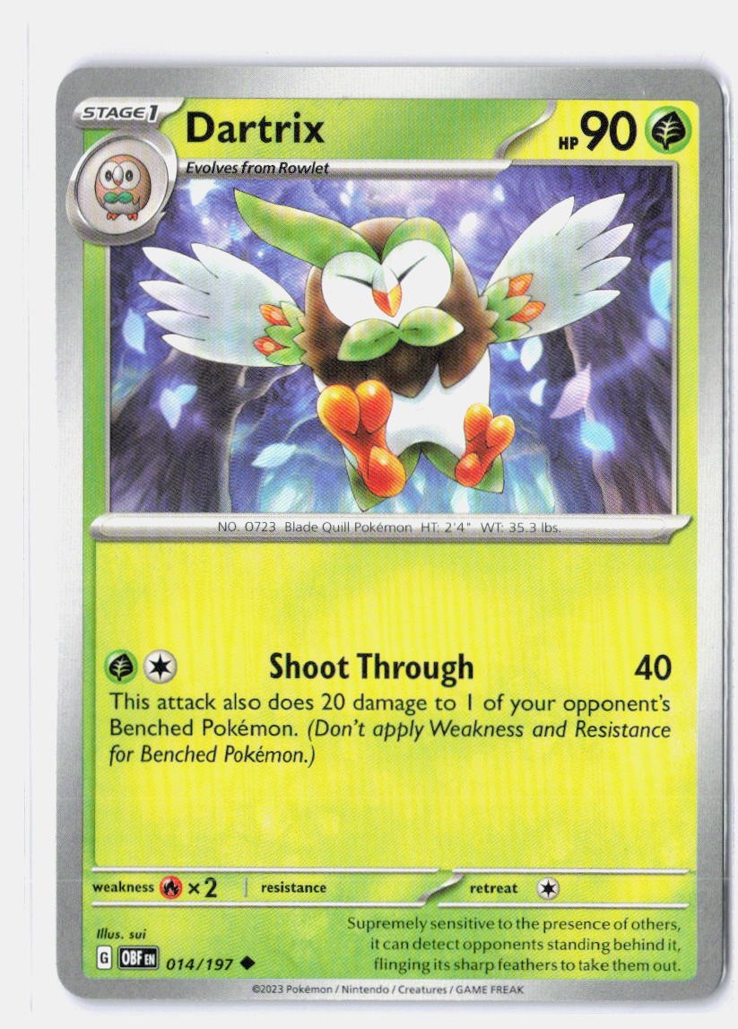 Dartrix SV03: Obsidian Flames 014/197 NM