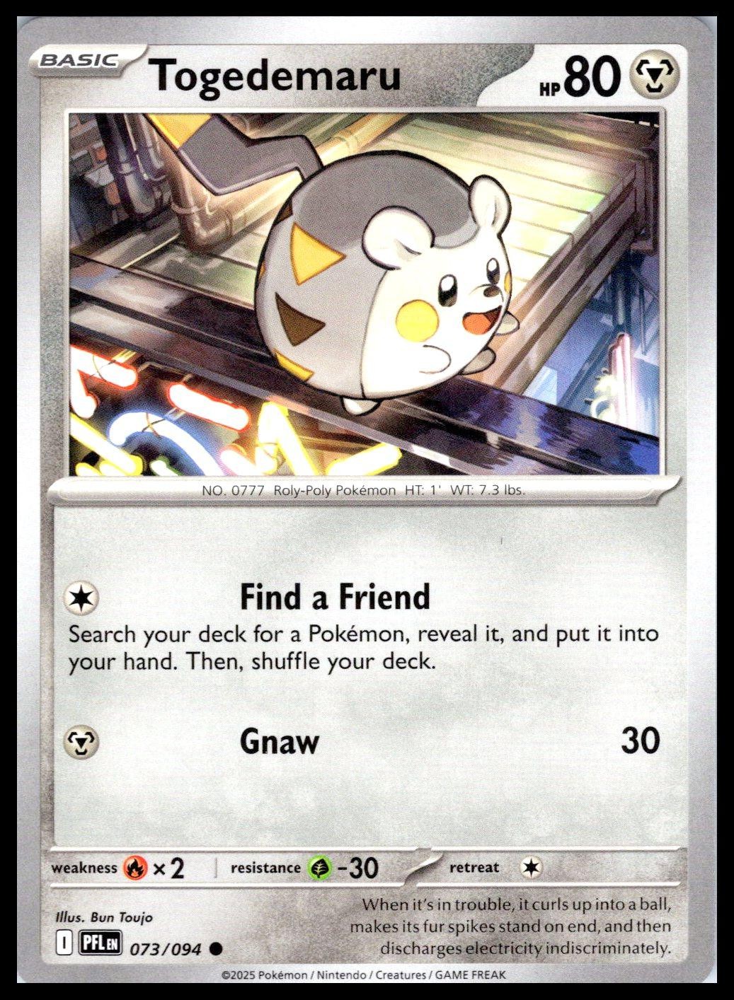 TOGEDEMARU – Pokemon – Bun Toujo 073/094 PFL Phantasmal Flames – NM/M