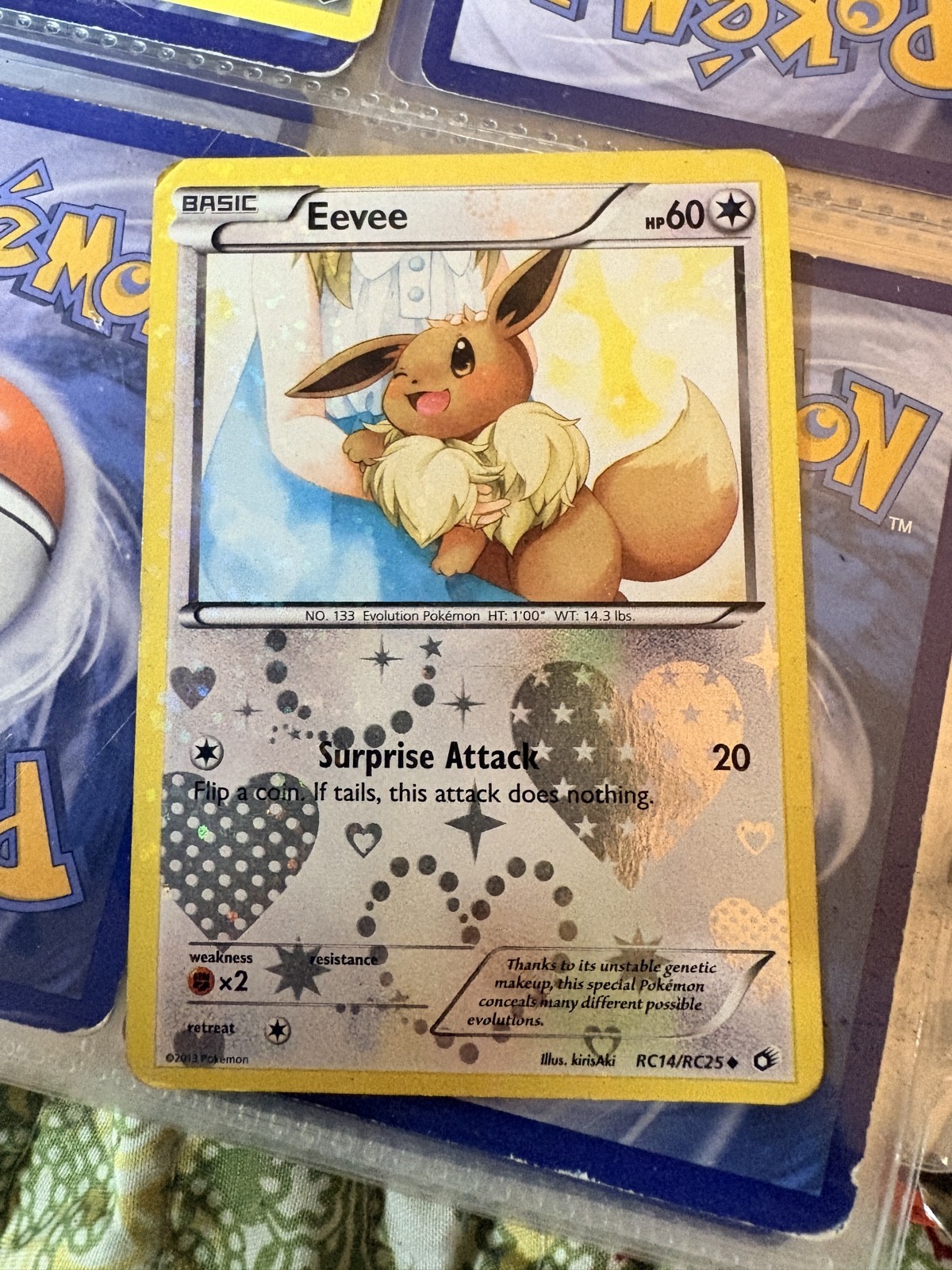 Eevee RC14/RC25 Legendary Treasures: Radiant Collection Holo