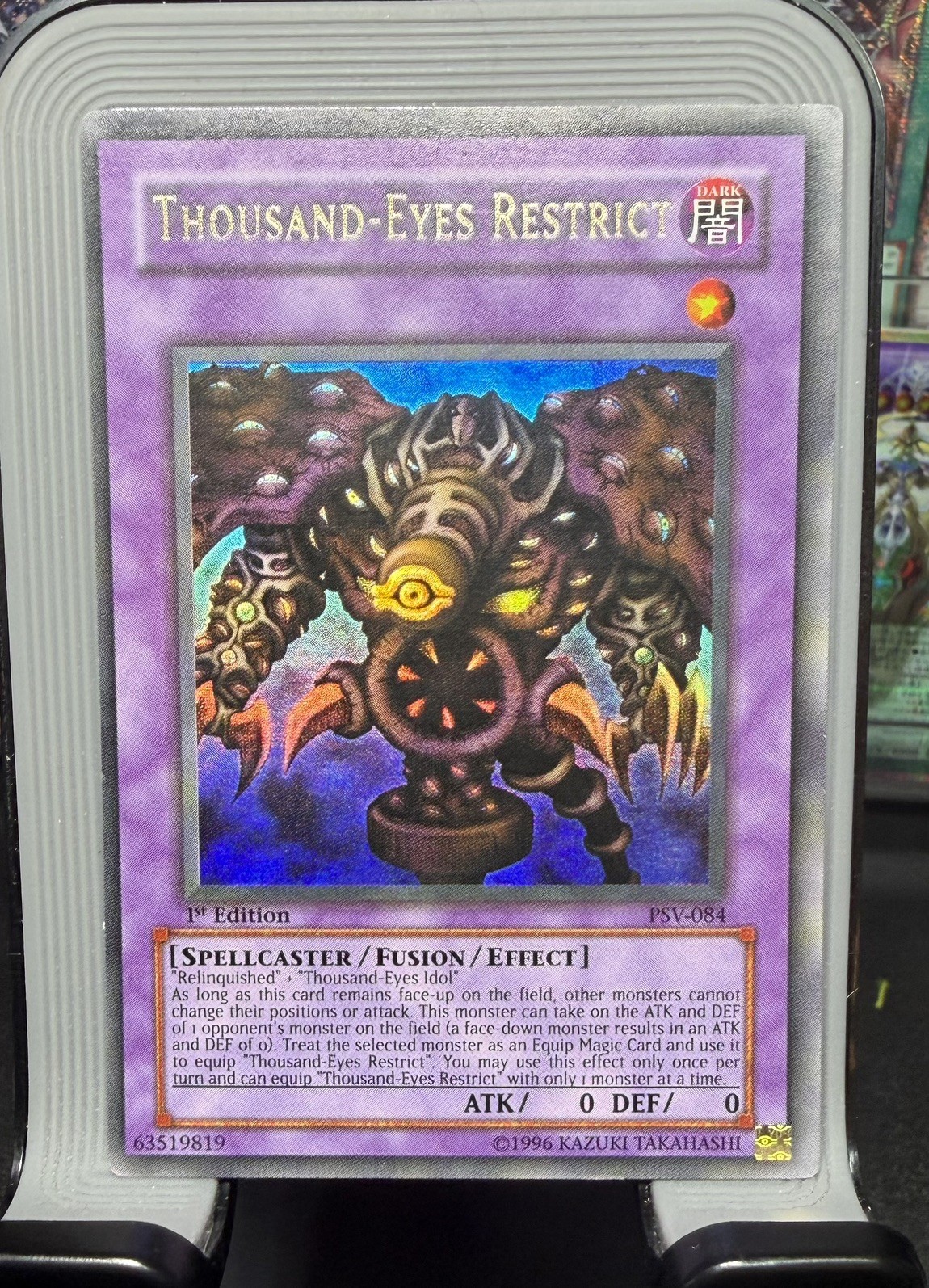 Thousand-Eyes Restrict PSV-084 Pharaoh’s Servant 1st Edition miscut foil shift