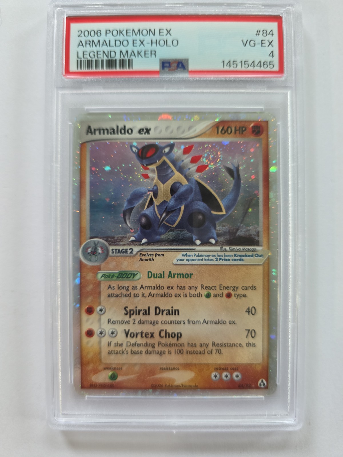 Armaldo EX 84/92 Legend Maker Holo
