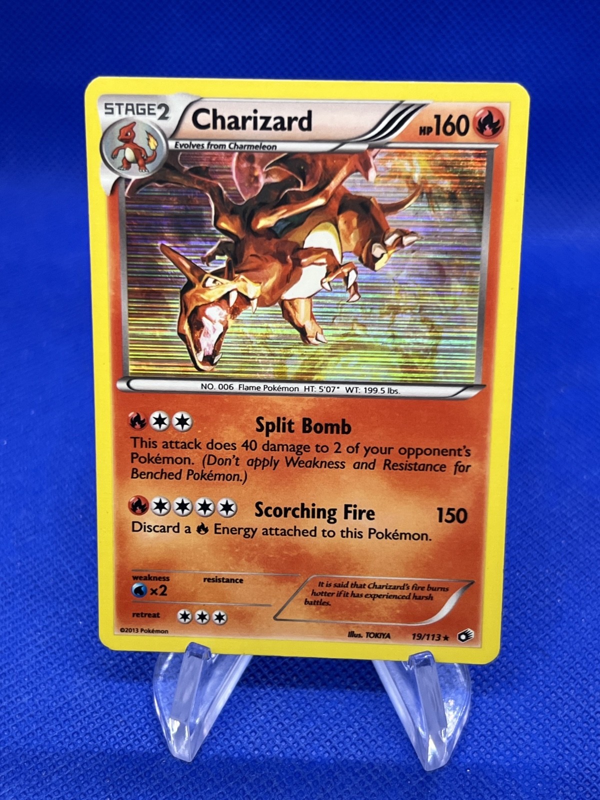 2013 Pokemon Legendary Treasures Charizard 19/113 Holo Rare LP