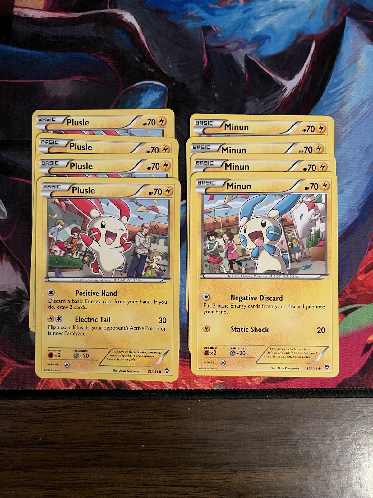Plusle And Minun Furious Fists Connecting Artwork Pair 31/111 And 32/111 LP