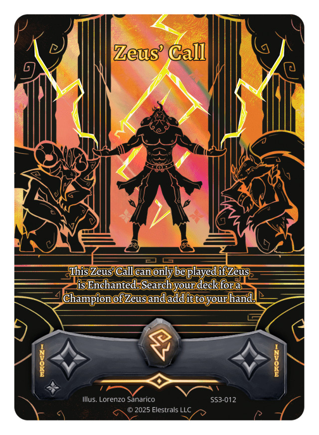 Elestrals SS3-012 Zeus’s Call Clay Art
