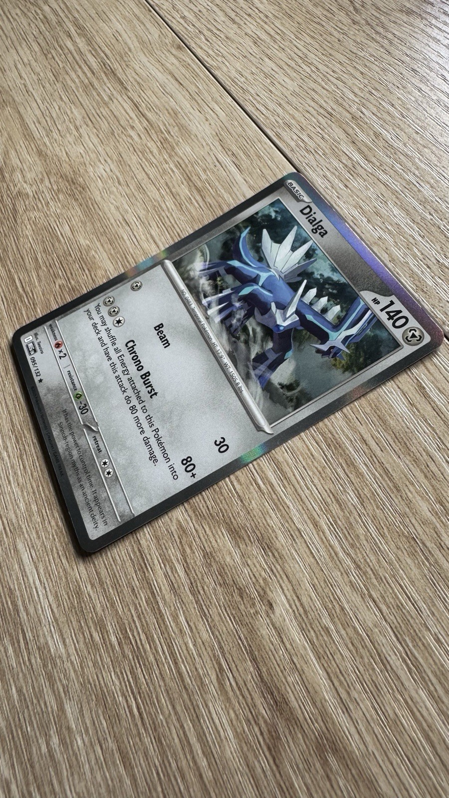 Pokémon Dialga 095/132 – ME01: Mega Evolution Rare Holo Card NM