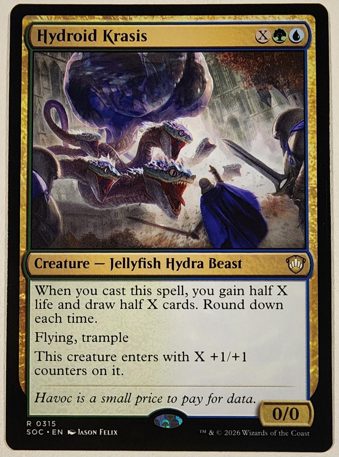 Hydroid Krasis 315 Commander: Secrets of Strixhaven Magic: The Gathering Rare NM