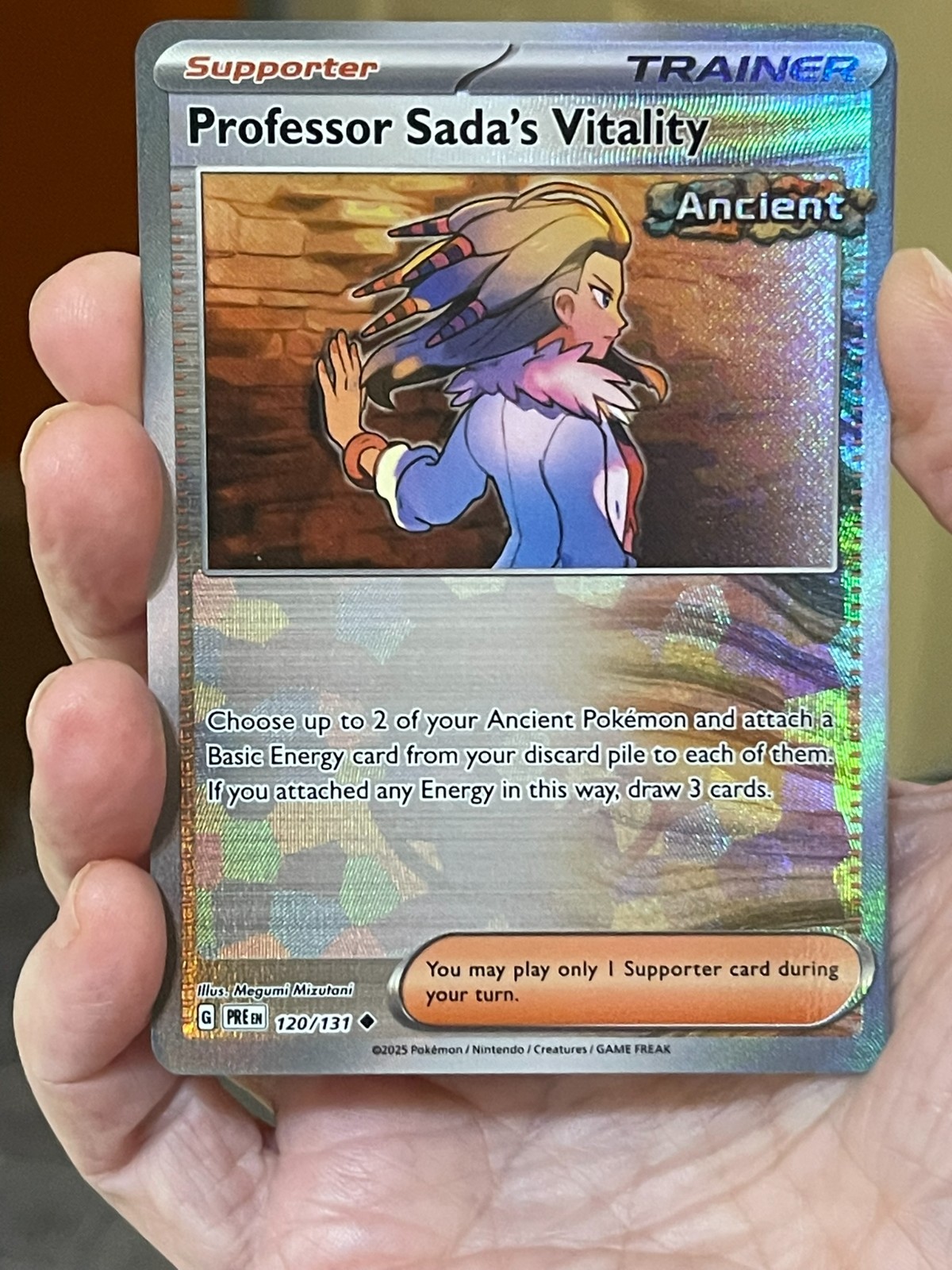 POKEMON PROFESSOR SADA’S VITALITY 120/131 UNCOMMON REVERSE HOLO POKEBALL