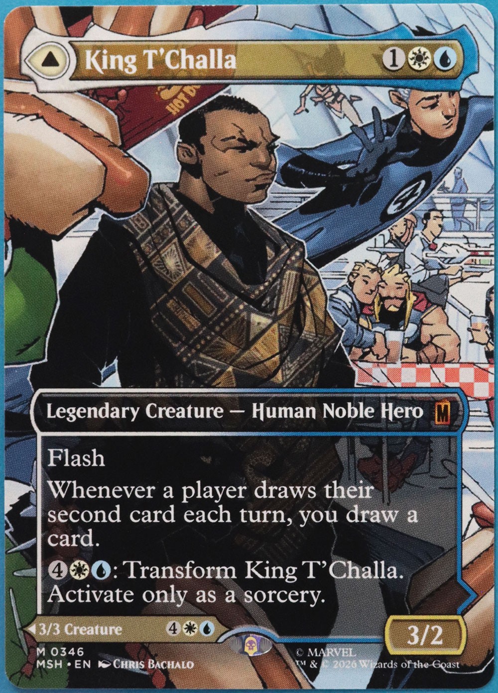 King T’Challa (Borderless Scene 346) Marvel Super Heroes NM (521823) ABUGames