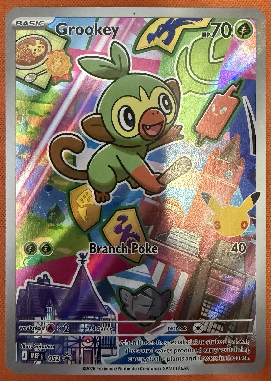 Grookey 052 Me: Mega Evolution Promo Holo