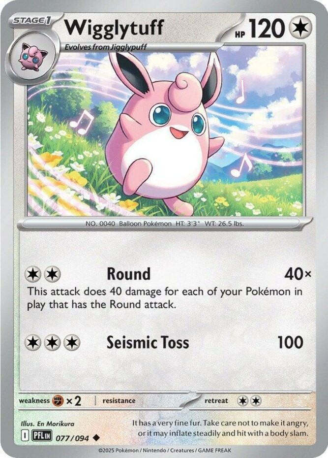 Wigglytuff – 077/094 – Uncommon – Near Mint