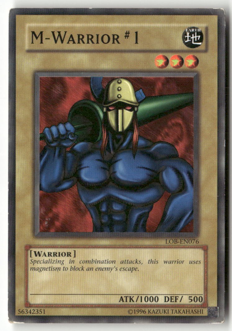 #LOB-EN076 – M-Warrior #1 – WB1 C Lightly played
