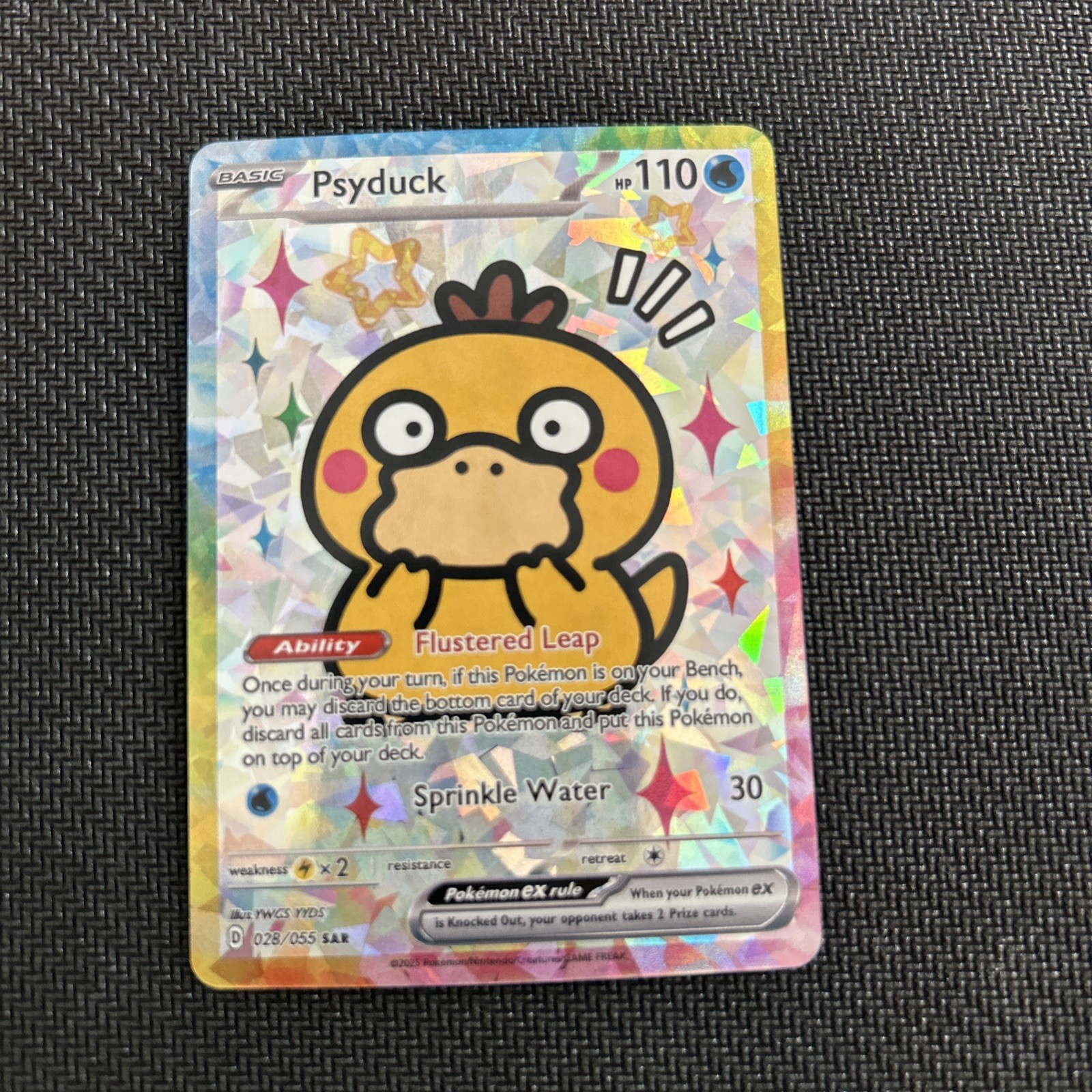 Pokemon Psyduck Special Doujin Art Starry Holo Card