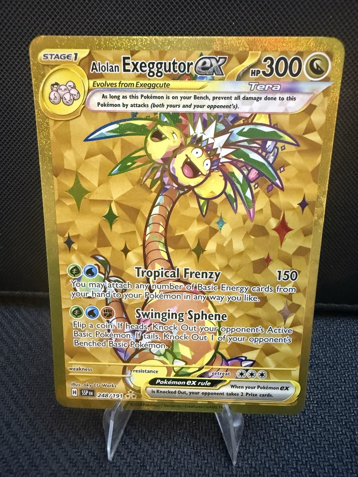 Pokemon TCG Alolan Exeggutor EX #248/191 S&V Surging Sparks Hyper Rare NM