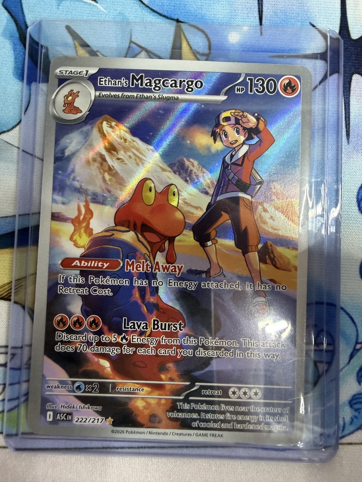Ethan’s Magcargo 222/217 Me: Ascended Heroes Holo