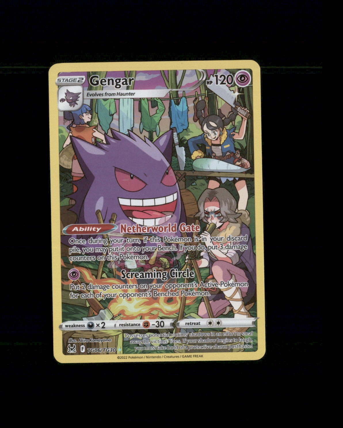 NM SWSH11: Lost Origin Trainer Gallery Holo Gengar TG06/TG30