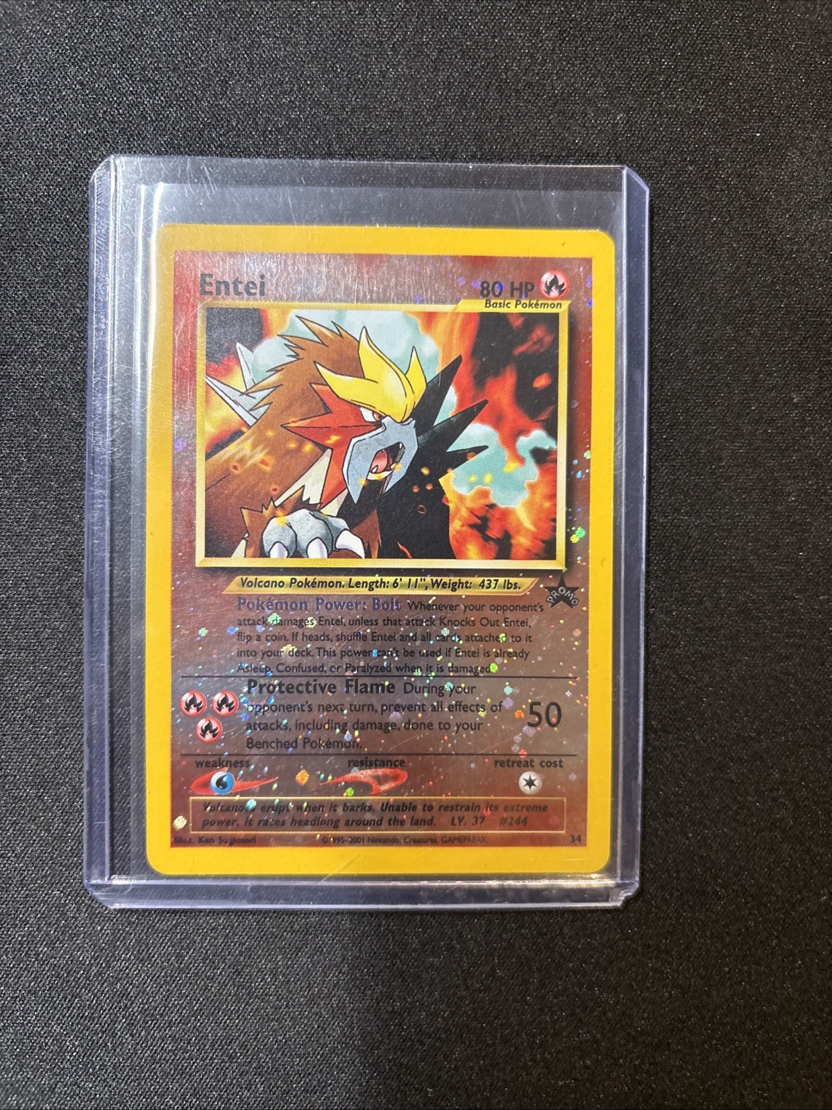 Pokémon TCG ENTEI (#34/53) Wotc Promo Vtg 2001 Reverse Holo HP