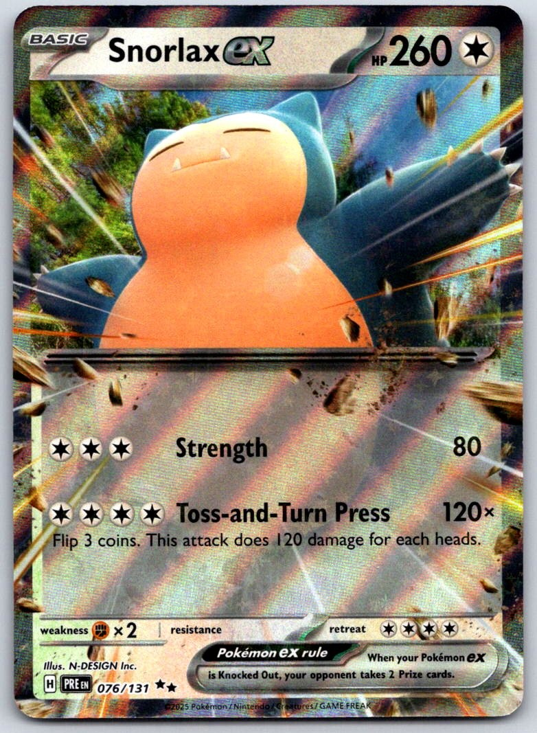 Snorlax ex Holo Double Rare SV: Prismatic Evolutions 076/131 NM