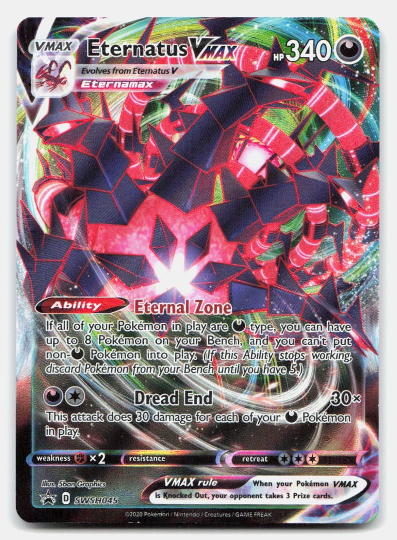 Eternatus VMAX SWSH045 Holo Promo Sword & Shield Promo Pokemon NM