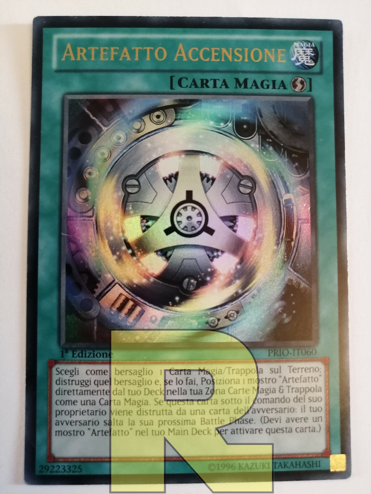 Ignition Artifact ® Ultra Rare ® PRIO-IT060 ® 1st Edition Italian EX