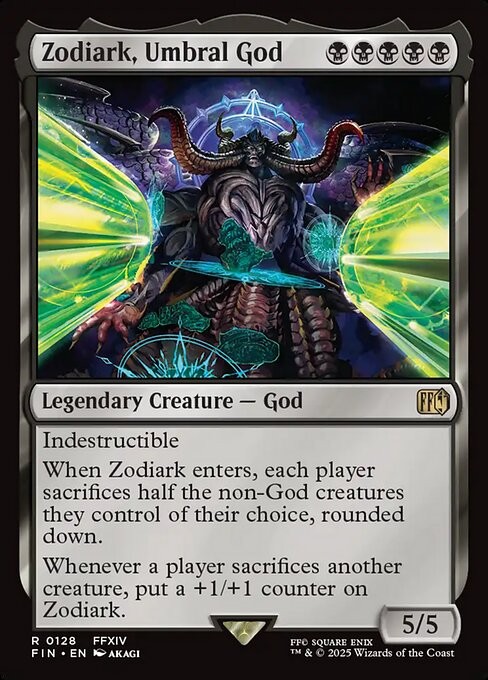 Zodiark, Umbral God Foil Final Fantasy 128 NM MTG