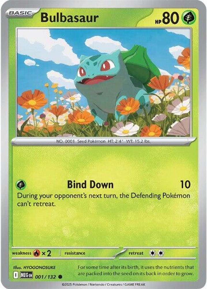 Bulbasaur [MEG – 001/132] NM Free Shipping!