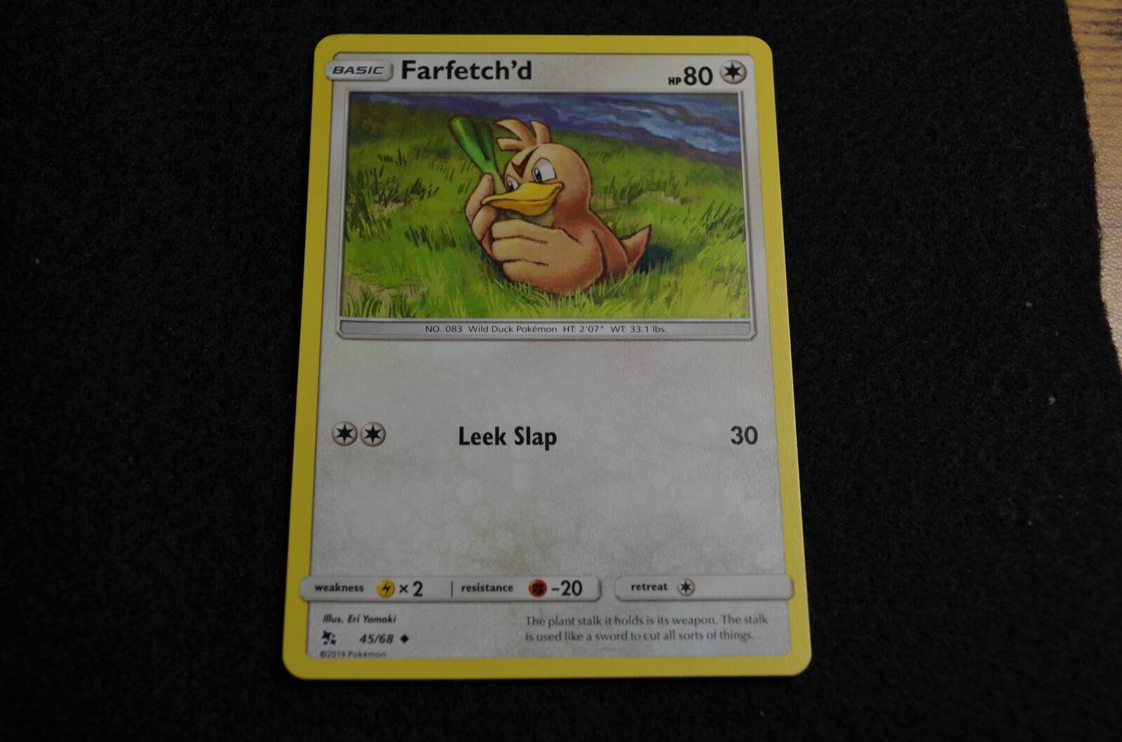 Pokemon HIDDEN FATES FARFETCH’D 45/68 NM/Mint PACK FRESH