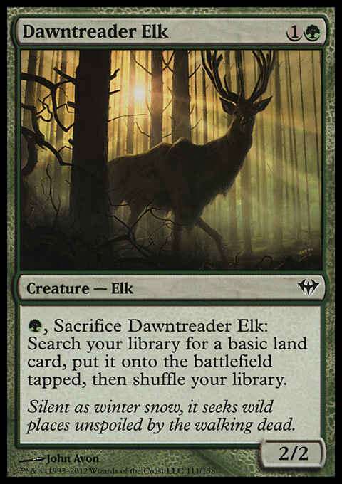 Magic the Gathering MTG Dawntreader Elk (111) Dark Ascension LP
