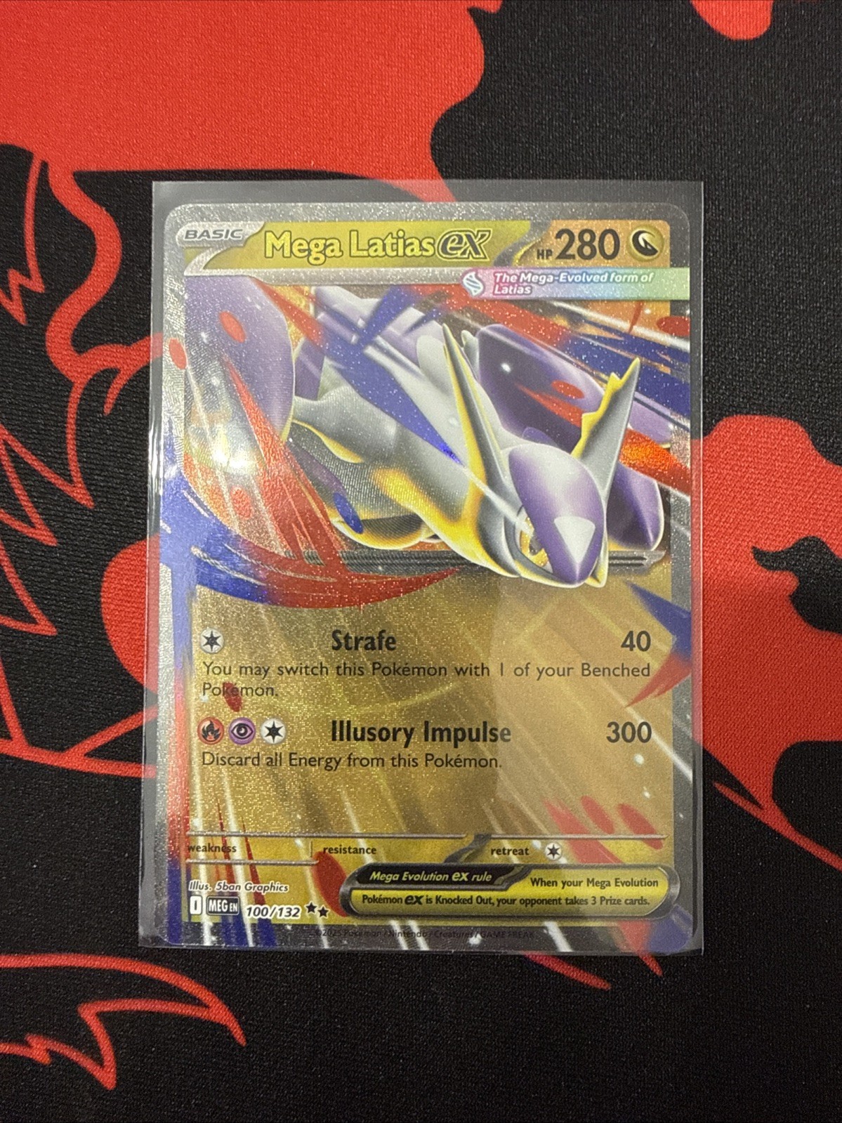 Mega Latias ex 100/132 Double Rare Mega Evolution Pokemon Near Mint