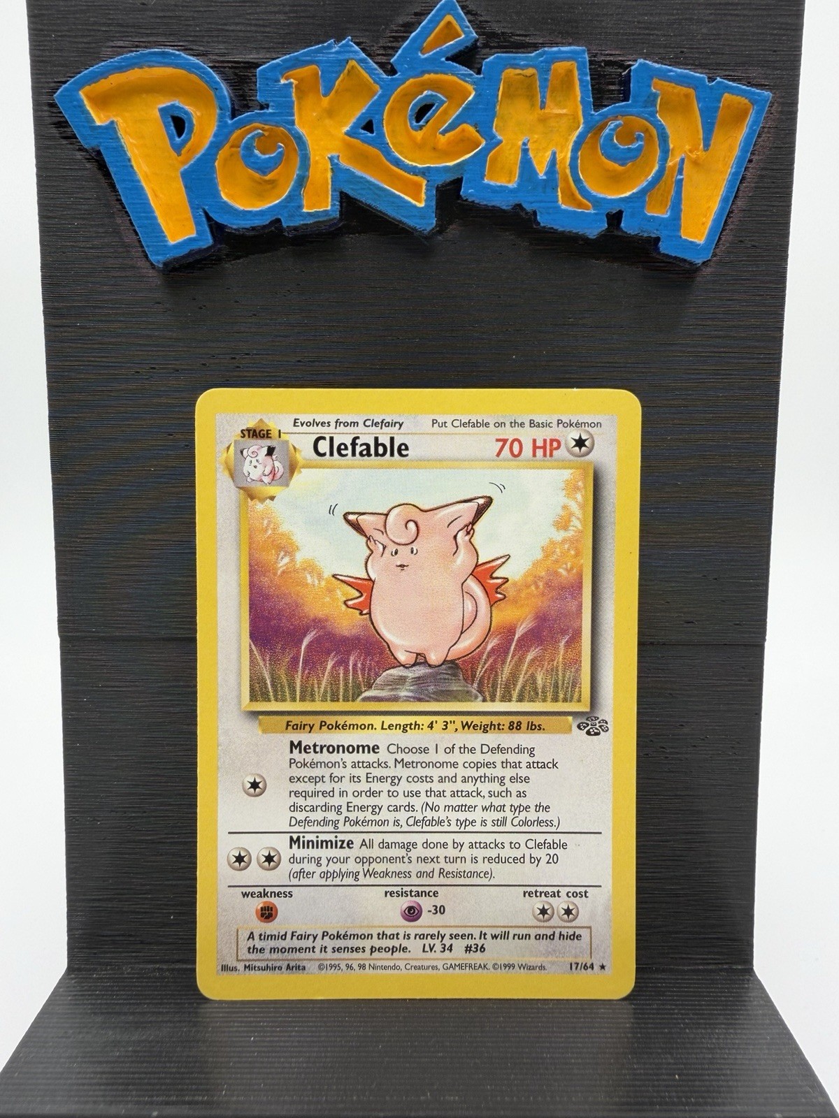 Pokemon Jungle Clefable 17/64 Rare Unlimited LP