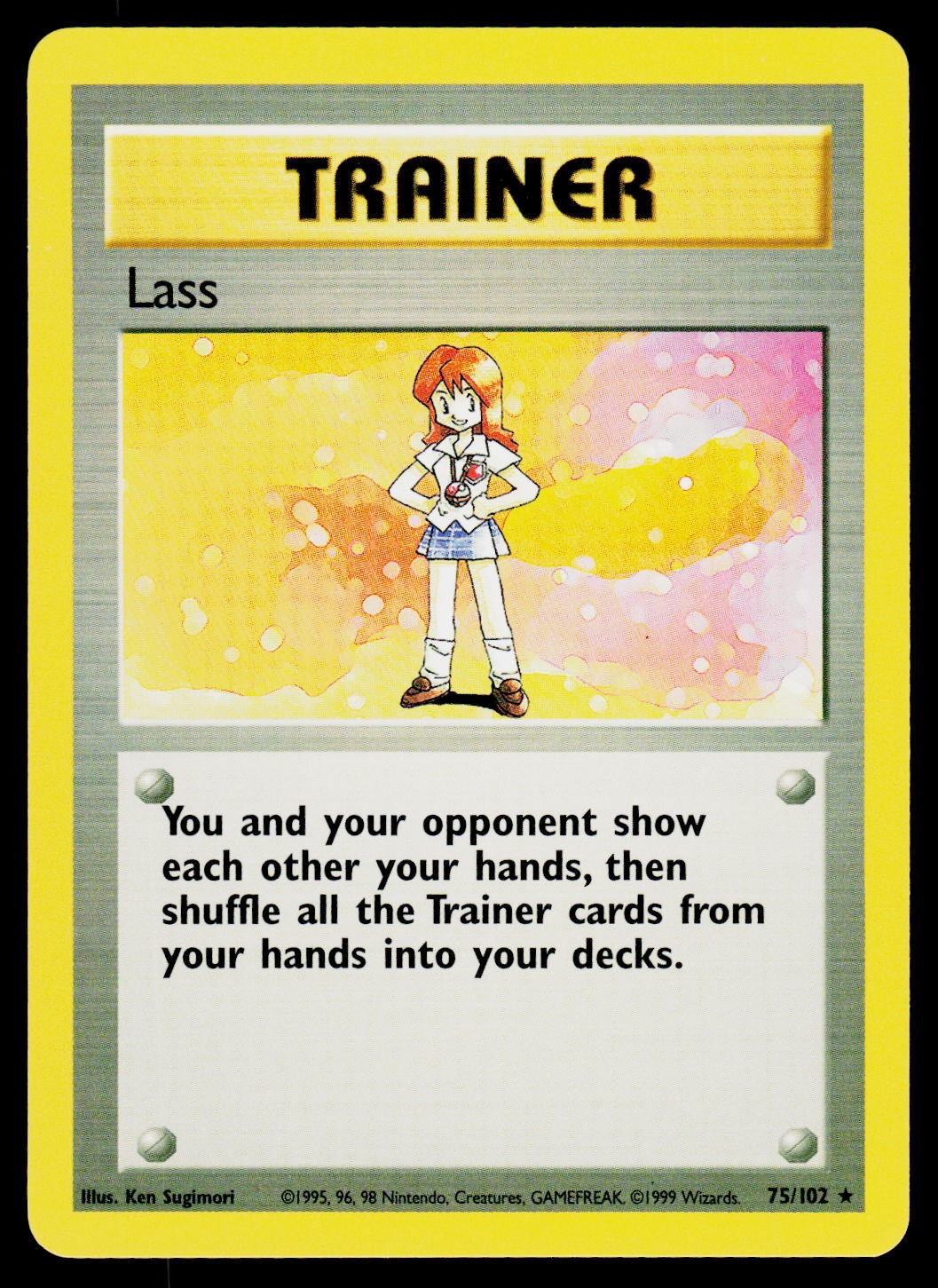 Pokemon Lass Base Set 075/102 NM