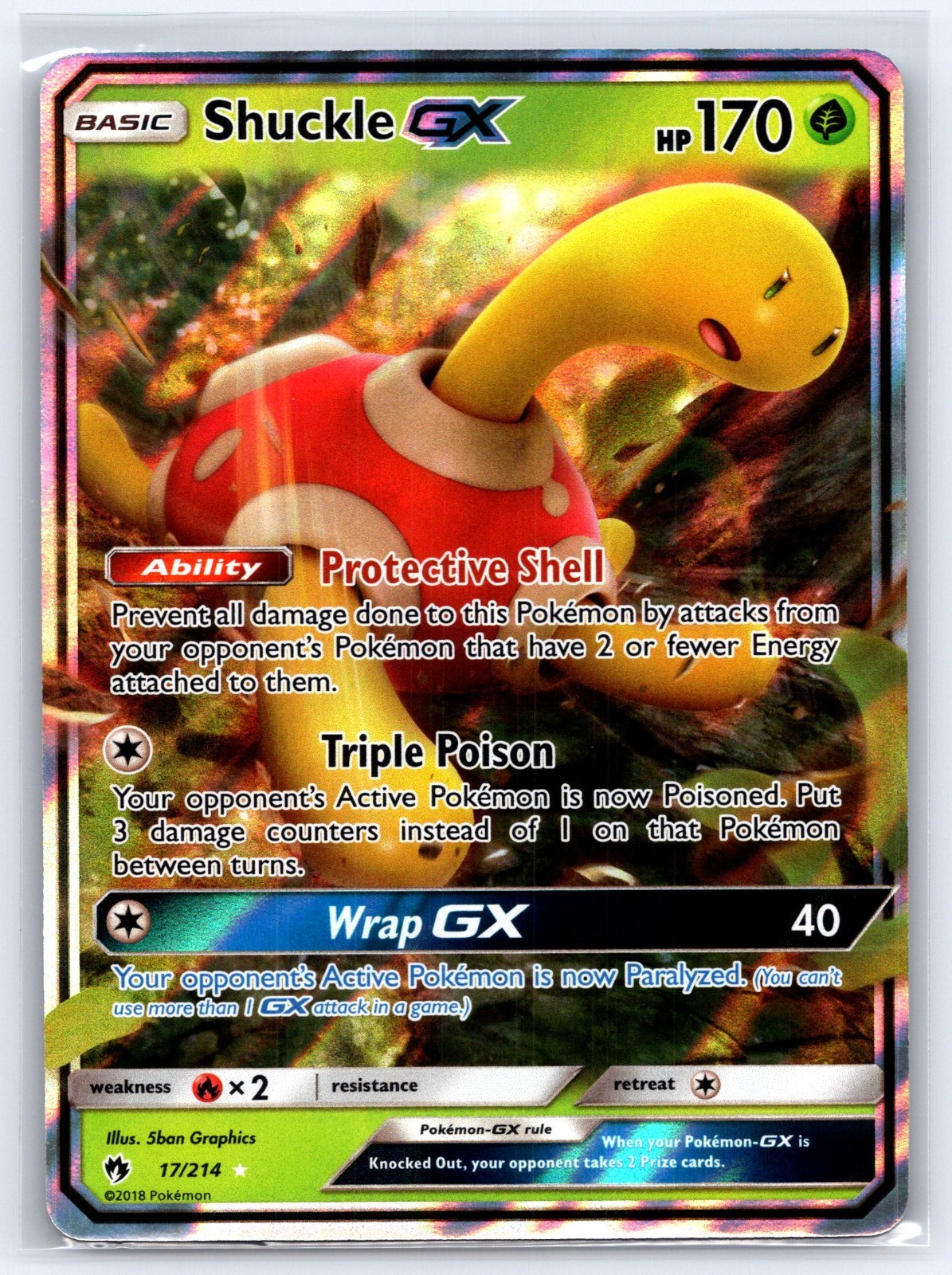 Shuckle GX 17/214 Sm-Lost Thunder Holo