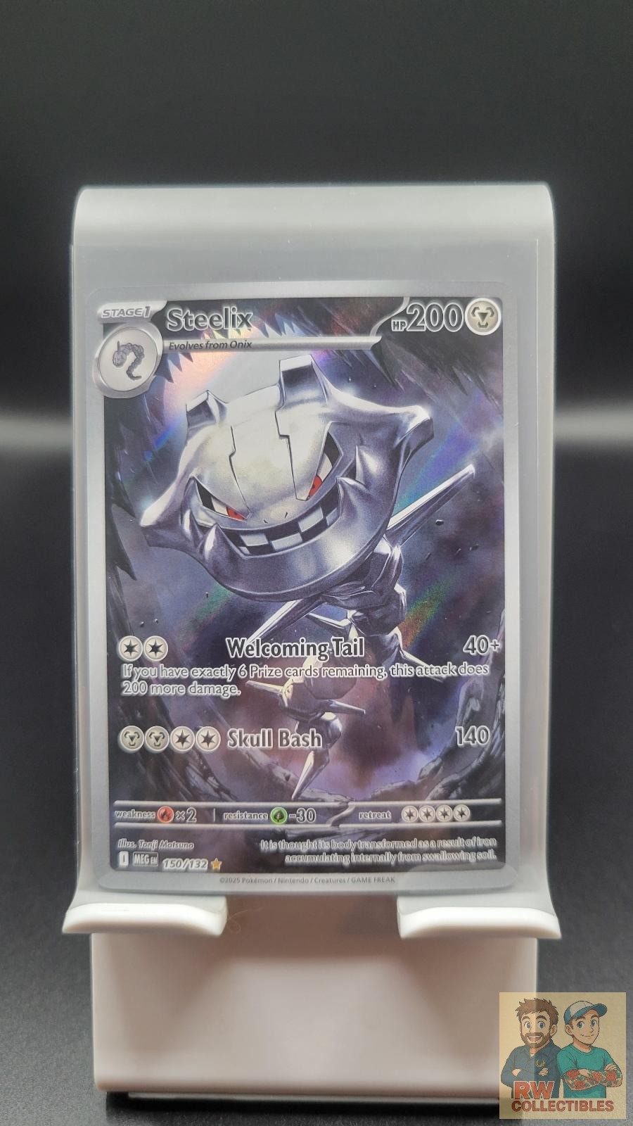 Steelix 150/132 Illustration Rare Mega Evolution Pokemon Holo Near Mint