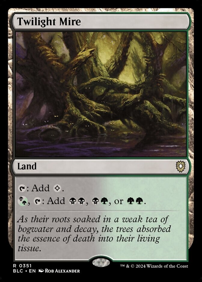 Twilight Mire 0351 Non Foil Rare Bloomburrow Commander MTG NM