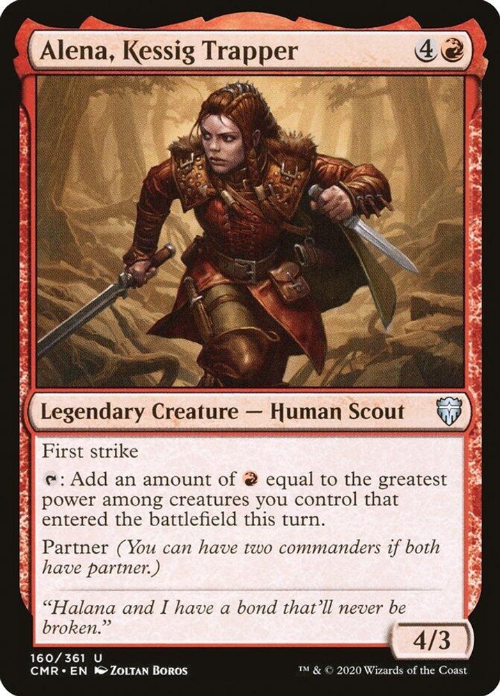 LP Foil – Alena, Kessig Trapper [CMR – 160] Commander Legends