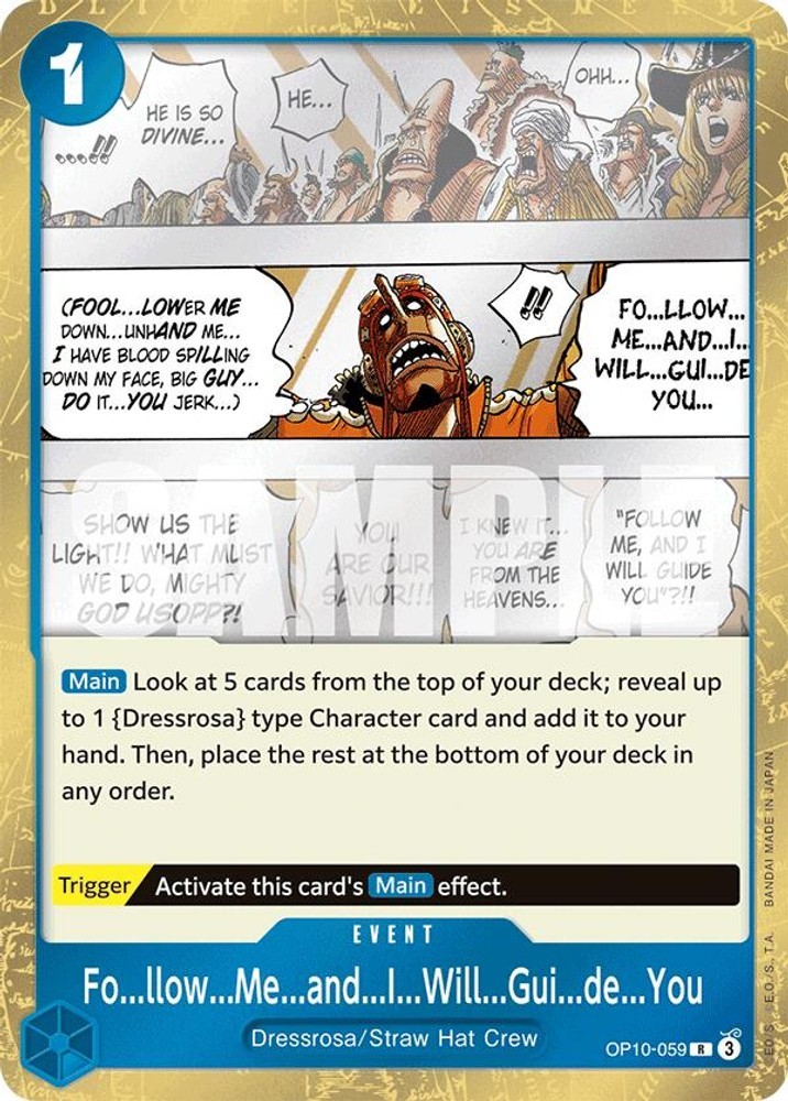 One Piece Card Game Fo…llow…Me…and…I…Will…Gui…de…You OP10-059…