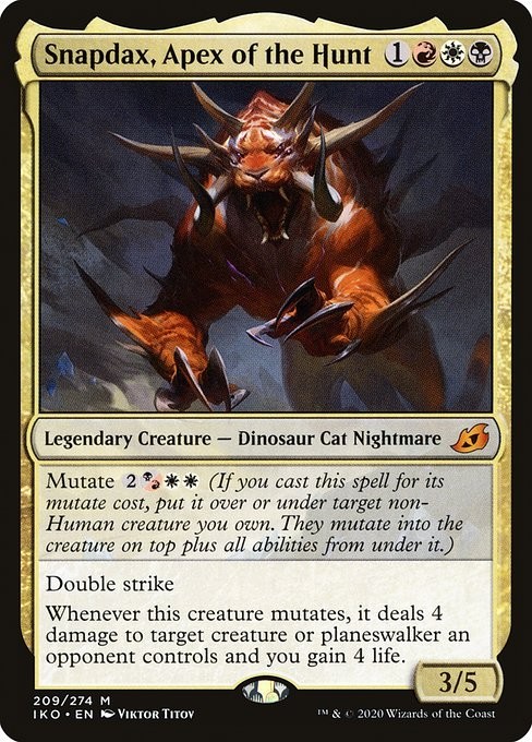 Snapdax, Apex of the Hunt 1x FOIL IKO MTG Ikoria Mythic MINT red white black