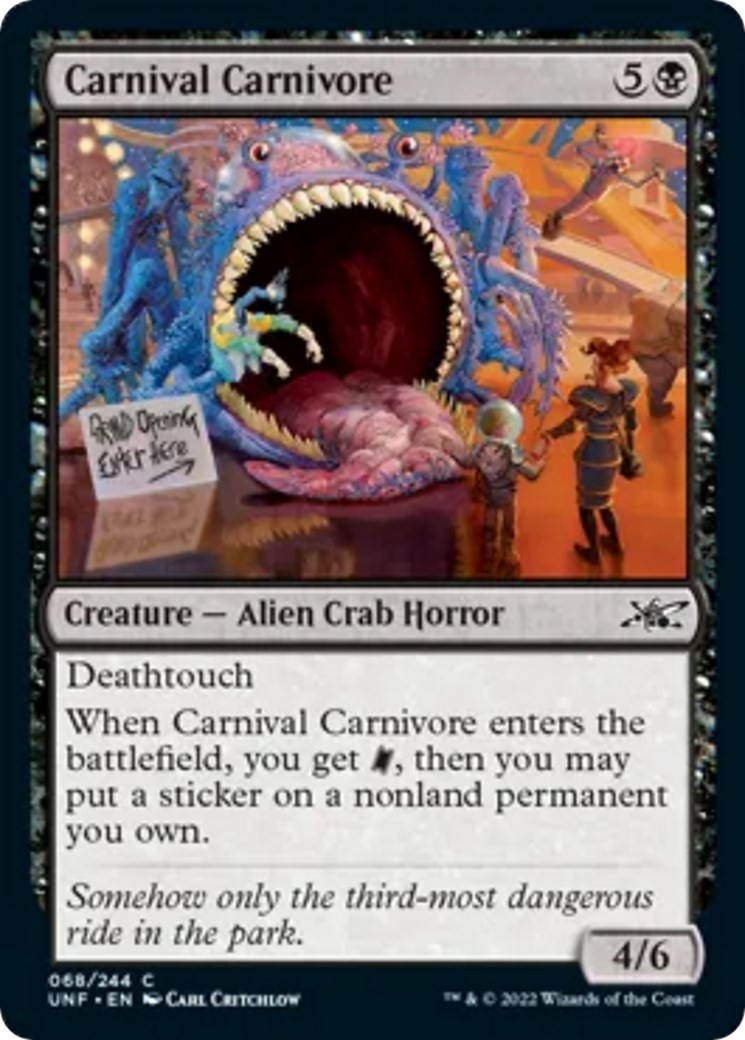 Carnival Carnivore – UNF – 68 NM/LP