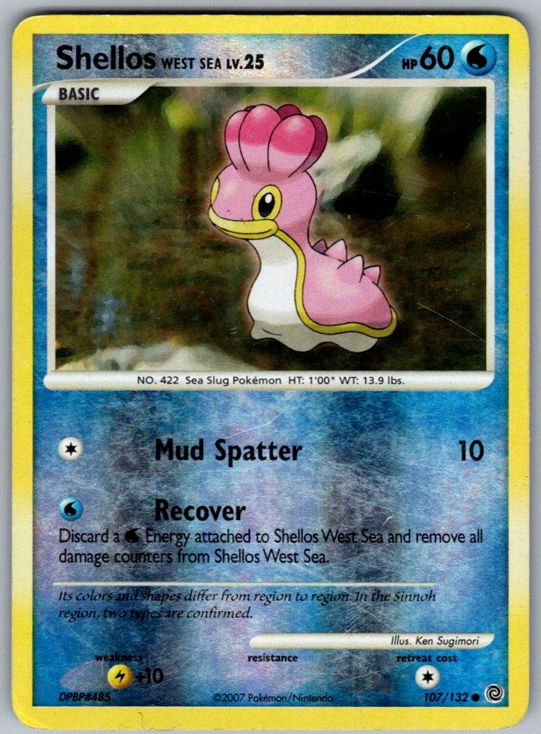 Shellos West Sea Common Secret Wonders 107/132 Reverse Holo MP