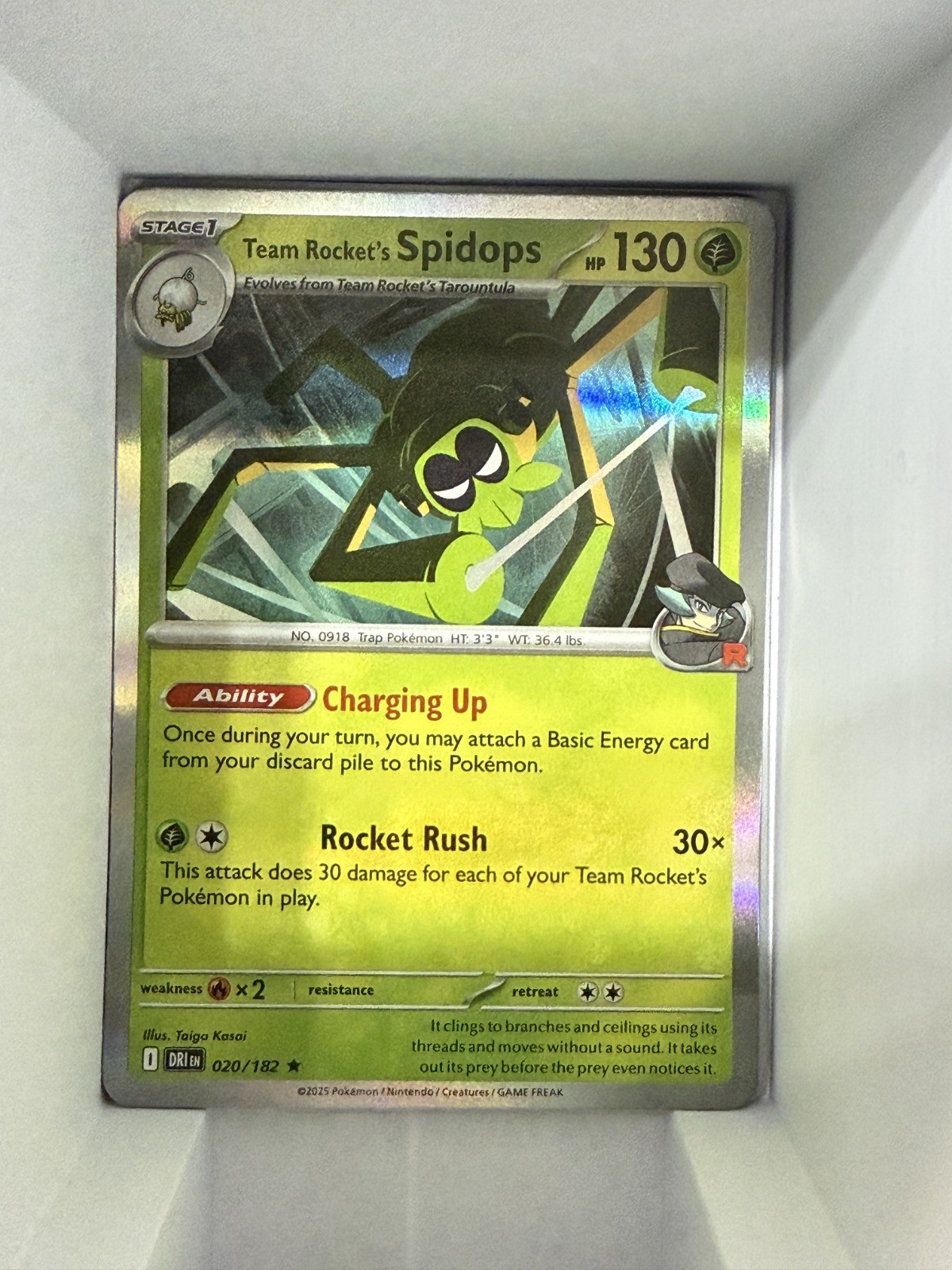 Team Rocket’s Spidops – Holo Rare SV10: Destined Rivals 020/182 NM