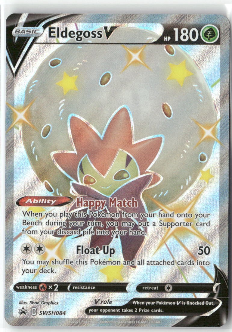 Eldegoss V SWSH084 Holo Promo Sword & Shield Promo Pokemon Holo Near Mint