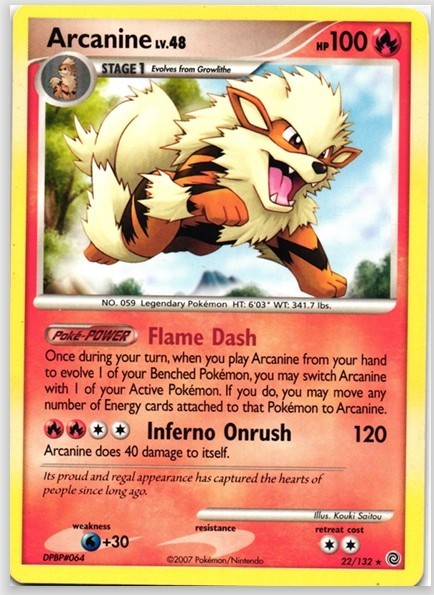 Arcanine 22/132 Secret Wonders Pokémon