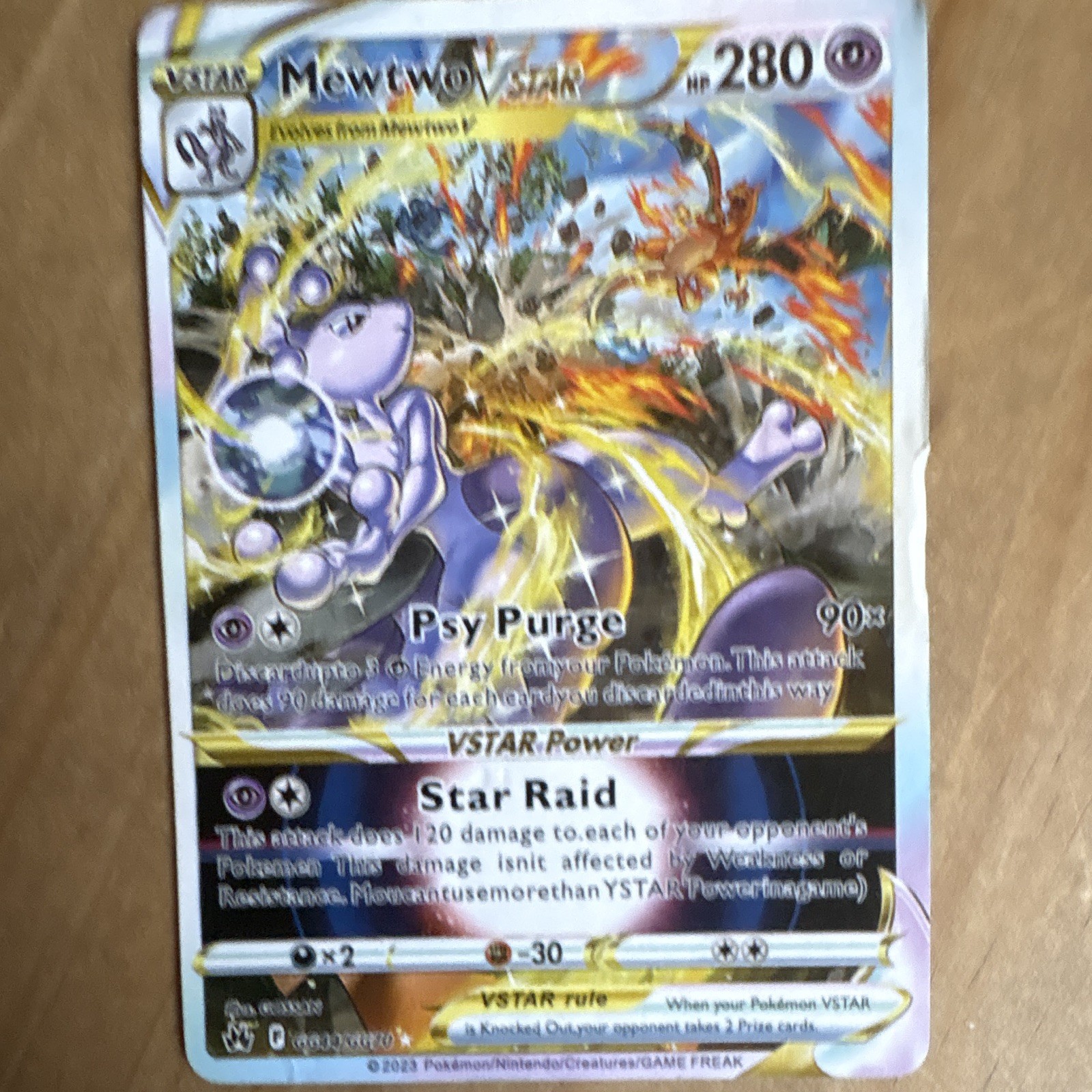 Mewtwo VSTAR GG44/GG70 Crown Zenith GG Ultra Rare Holo 280HP EN