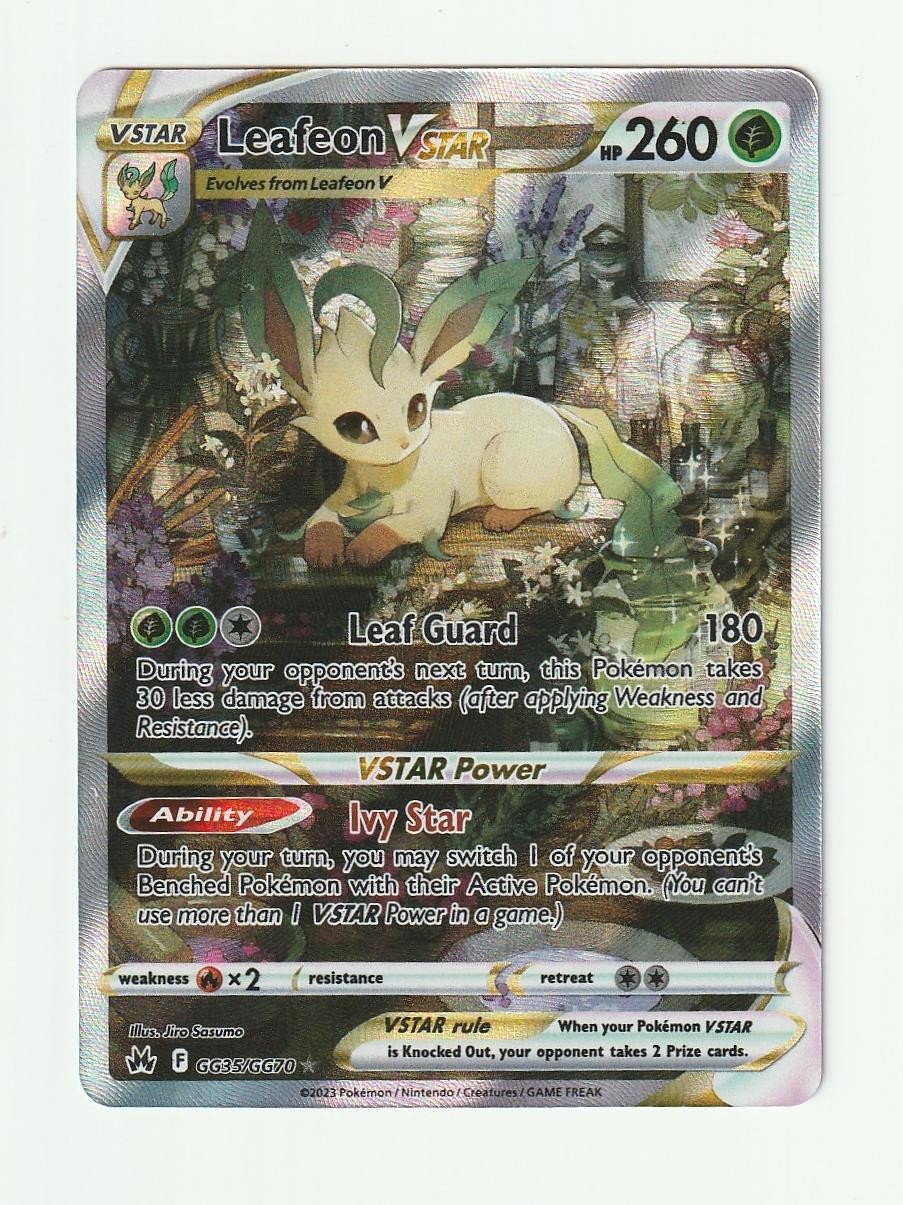 Leafeon VSTAR GG35/GG70 Ultra Rare – Crown Zenith: Galarian Gallery
