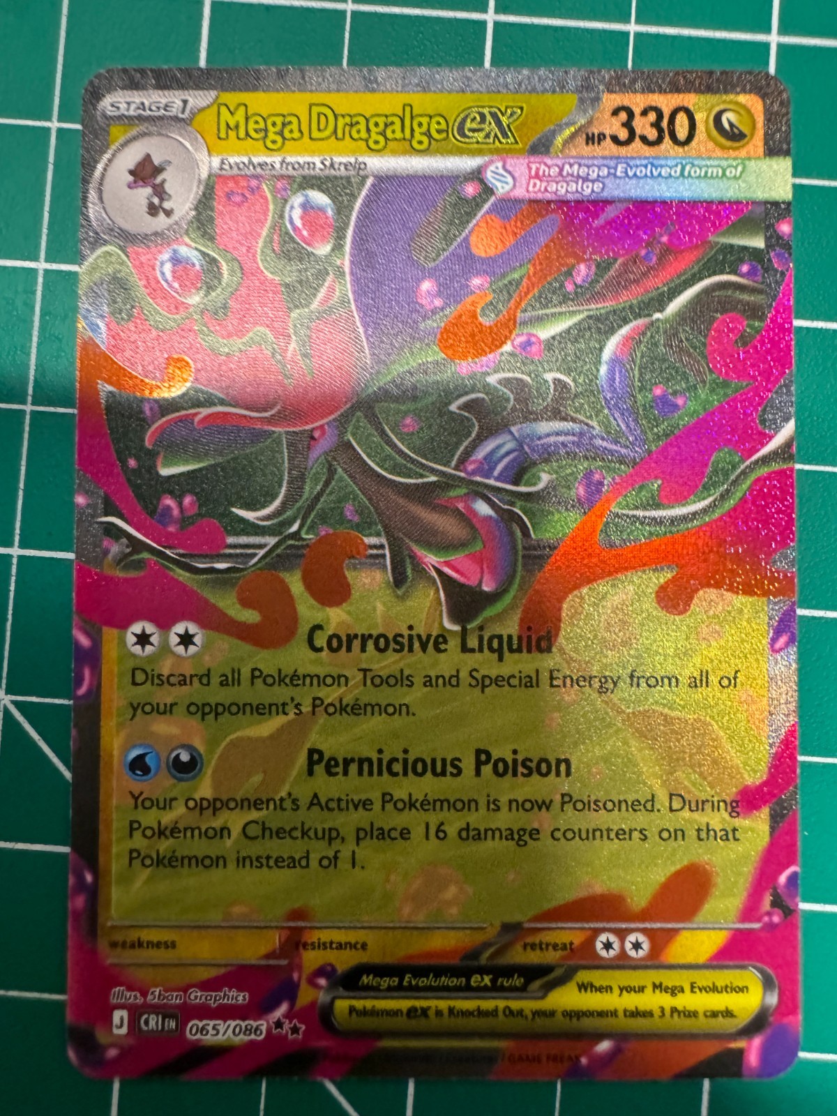 Mega Dragalge ex 065/086 Me04: Chaos Rising Holo