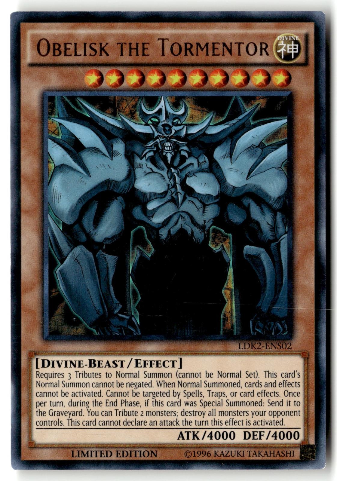 Obelisk the Tormentor LDK2-ENS02 Legendary Decks II Yu-Gi-Oh Limited DMG