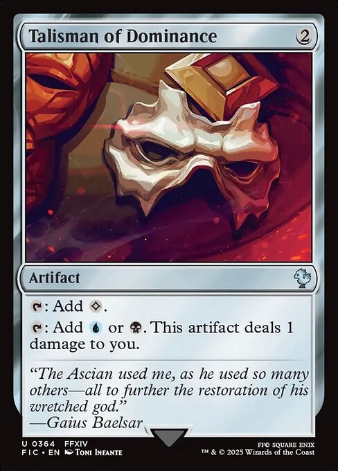 Talisman of Dominance 364 U Normal FIC MTG NM