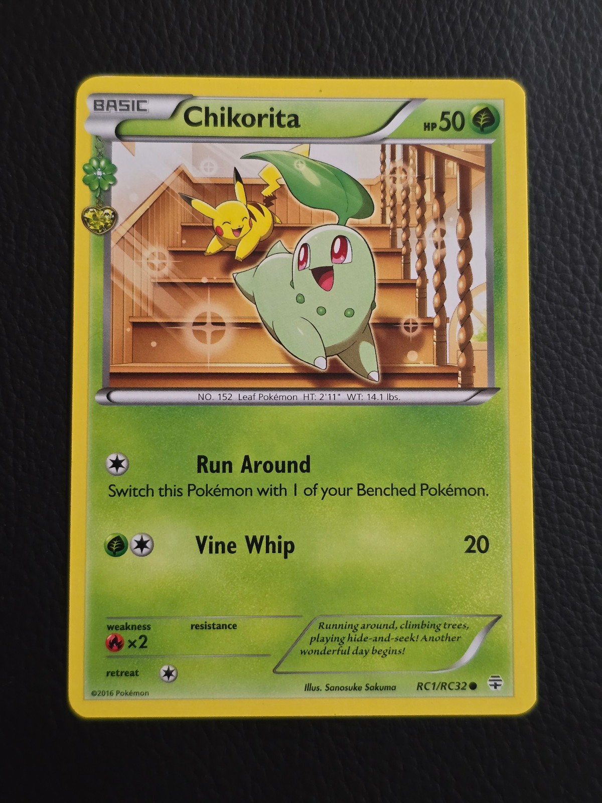 Chikorita RC1-32 Generations: Radiant Collection Regular Lightly Played